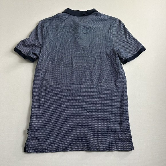 HUGO BOSS PENROSE 28 MEN SIZE L SLIM FIT POLO SHIRTS DARK BLUE WHITE 50436325 - Picture 2 of 9